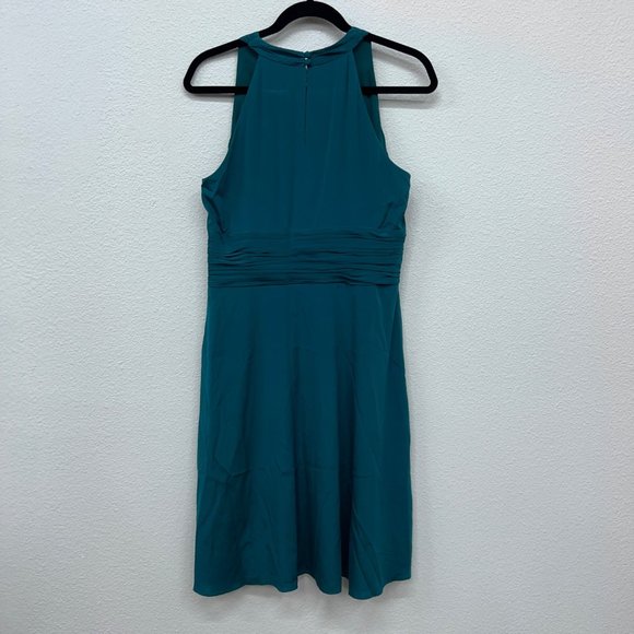 DRESS Sale Ann Taylor green sleeveless formal knee-length dress womens Size: 10 - Picture 7 of 7